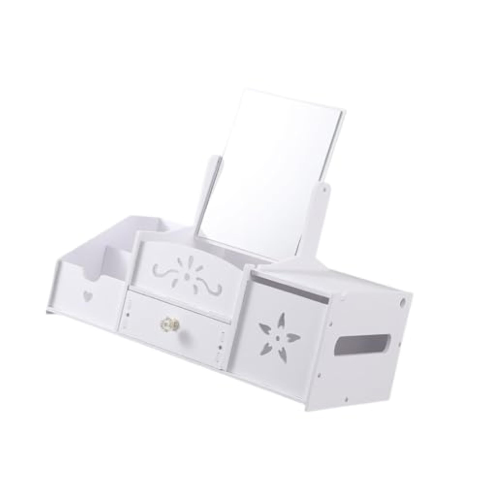 Vanity Organizer with Mirror for Dresser Countertop